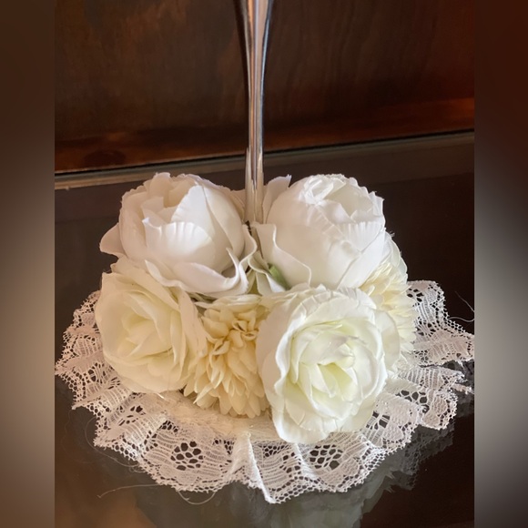 Vintage Silver Plated Champagne Goblet Pin Cushion - Picture 5 of 7